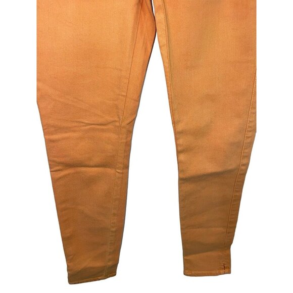 Rich & Skinny Coronado Crop Jeans Womens Size 26 Monarch Orange Stretchy - Picture 7 of 12